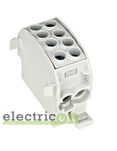 Clemă derivație Cu-Al - 4 conexiuni (2x35mm² + 2x25mm²) gri IKA - Schrack IKA26210
