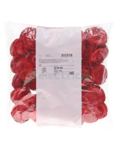 Capac cu semnalizare, simplu, pentru doze sub tencuiala, UP, OBO Bettermann, 2003760