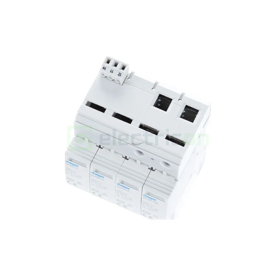 Descarcator supratensiune 4P 40kA T2 Hager - Electricon.ro