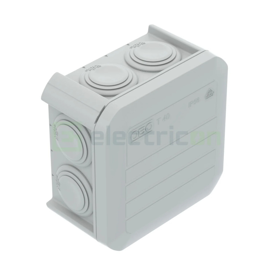 Doza ramnificație, peste tencuială, T 40, 77x77x46 mm, OBO Bettermann, 2007045