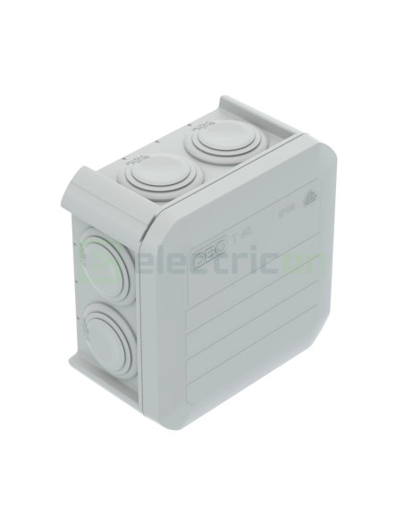 Doza ramnificație, peste tencuială, T 40, 77x77x46 mm, OBO Bettermann, 2007045