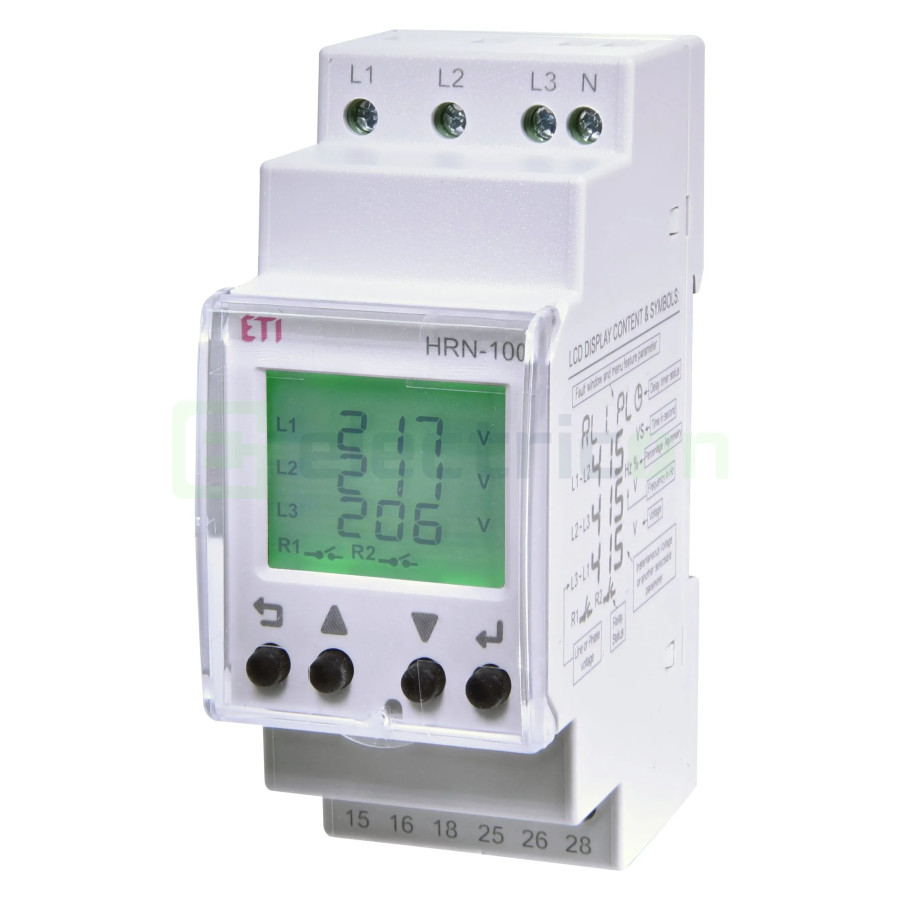 Releu monitorizare pentru tensiune trifazată