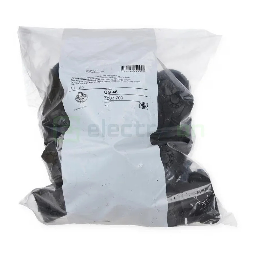 Doza aparataj, sub tencuială, UG 46, Ø60 mm, OBO Bettermann,2003700