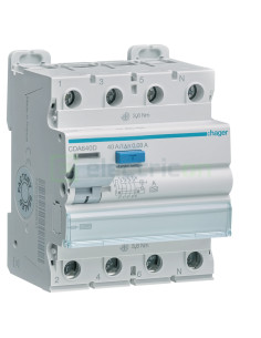 Intreruptor RCCB 40A Hager - CDA640D
