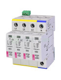 Descarcător supratensiune - SPD - Tip 2 3P+N RC TT/TNS 20kA 4M cu semnalizare - ETI 002440404