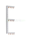 Busbar - Baretă alimentare - 3P+N trifazat tip pini 4M x 3 randuri stanga-vertical 10mm² 63A Hager  KCF668L