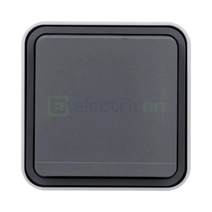 Priza 2P+E, cu capac, aplicat, gri antracit, IP55, Berker W.1, Hager,47403515