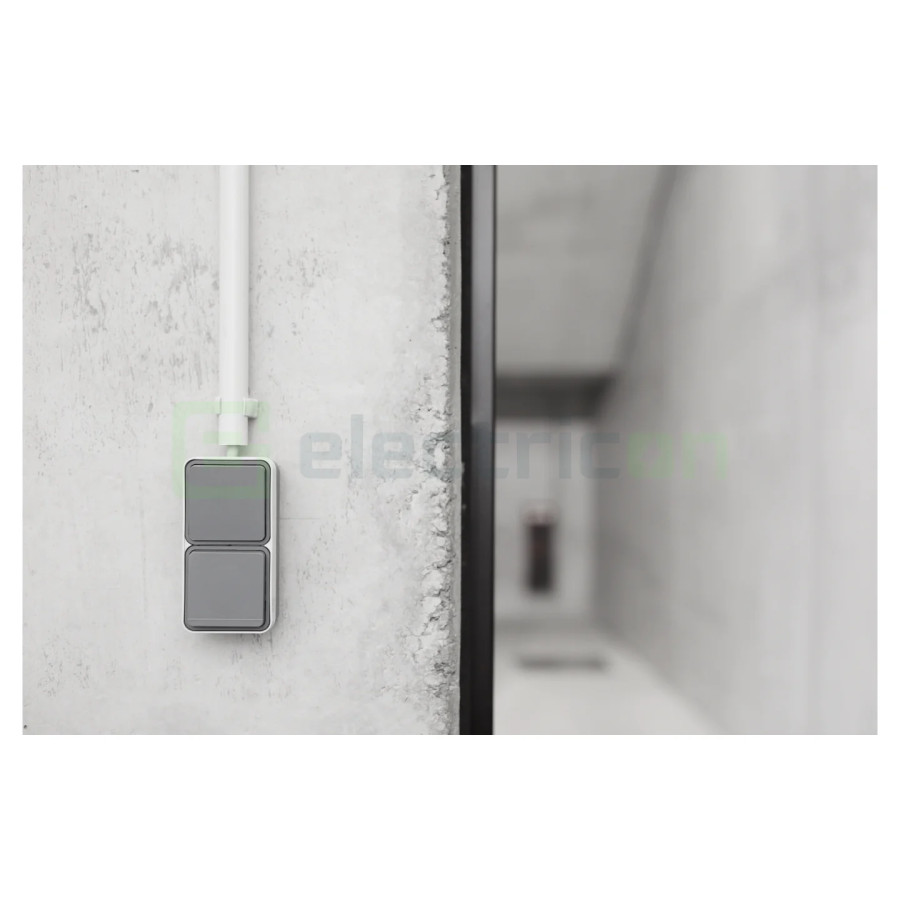 Mecanism intrerupator, cap scară, 10AX, 250V,  Berker W.1, Hager, 6130763515