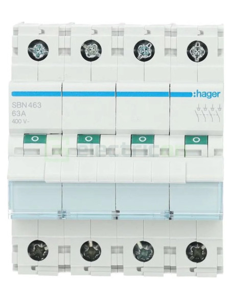 Intrerupator 4P 63A 400V Hager - Electricon.ro