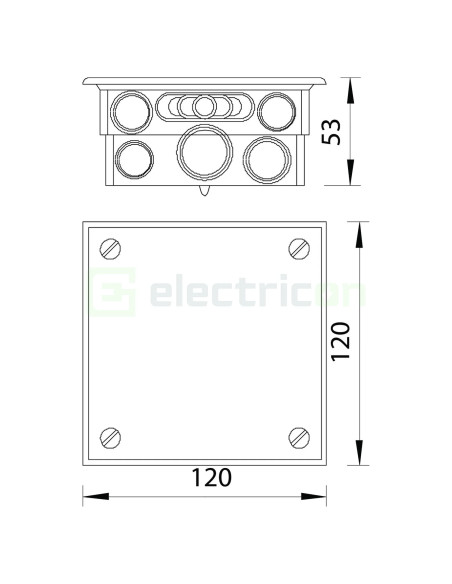 Bara de egalizare potential pentru interior, 7 conexiuni, 100A, 1804 UP, cu capac, izolat, OBO Bettermann, 5015545