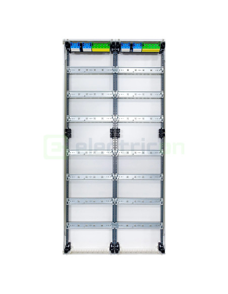 Tablou electric, metalic, aplicat, 168 module, 7x24 module, IP44, Hager, Univers, FWB72S - Electricon.ro