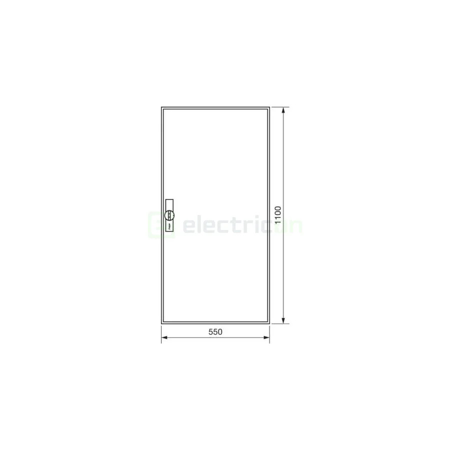 Tablou electric, metalic, aplicat, 168 module, 7x24 module, IP44, Hager, Univers, FWB72S - Electricon.ro