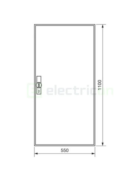 Tablou electric, metalic, aplicat, 168 module, 7x24 module, IP44, Hager, Univers, FWB72S - Electricon.ro