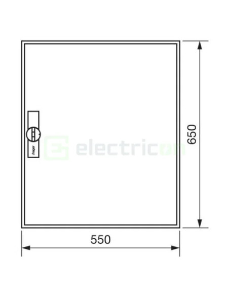 TABLOU ELECTRIC APARENT, 96 MODULE, 4x24M, Univ, IP44, Hageers, FWB42S - Electricon.ro