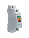 Indicator tensiune - Lampă semnalizare - 3x LED (1x verde+1x rosu+1x portocaliu) 230V - Hager SVN129