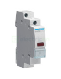 Indicator tensiune - Lampă semnalizare - LED 1x rosu 250V Hager - SVN132