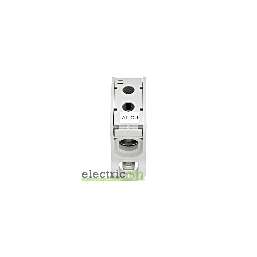 Clemă de derivație Clema de derivatie AL-CU, 1P, 185mmp/150mmp, cu pin, gri – montaj rapid și sigur în aplicații electrice diver