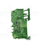 Clema șir de împământare cu pârghie și buton 2 conexiuni max. 2.5 mm² galben-verde TopJobs Clamp - Wago 2102-5207