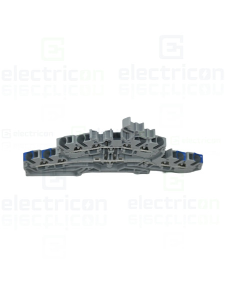 Conector Wago 5 mm² Clema șir, 2 etaje , 4 conexiuni, 2,5 mm²,gri,CAGE CLAMP, Wago, 2002-2432 – montaj rapid și sigur în aplicaț