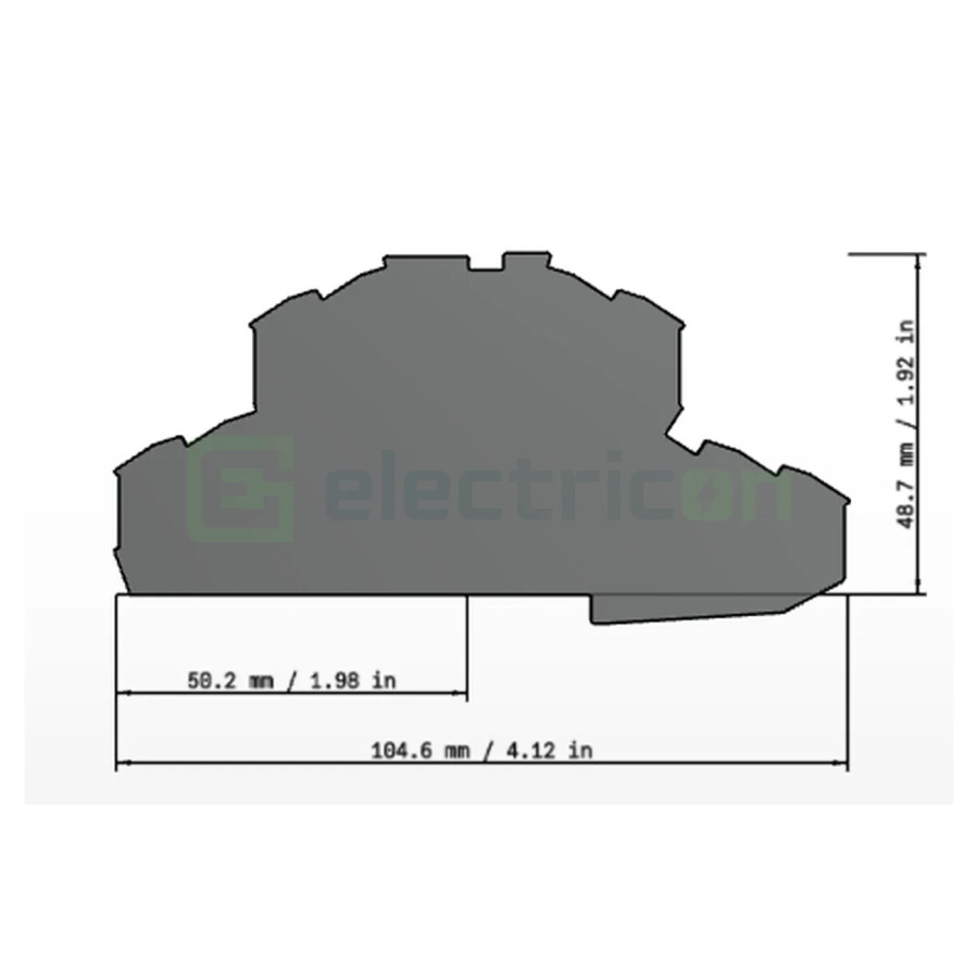 Conector Wago Element terminal pentru cleme sir, gri, grosime 0.8mm, Wago, 2002-2491 – montaj rapid și sigur în aplicații electr