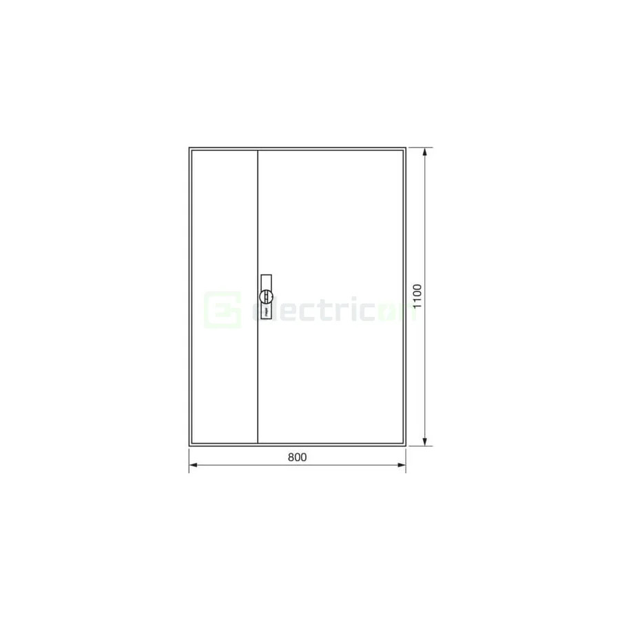 Tablou electric, aplicat, metalic, 252 module, 7x36M, IP44, Hager, Univers, FWB73S - Electricon.ro