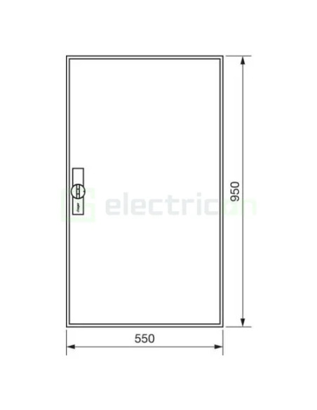 Tablou combo, aparent, 144 module, IP31, Hager Univers