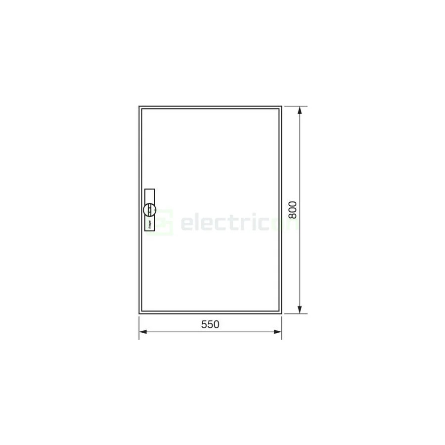 Tablou combo aparent, 120 module, IP31, Hager Univers