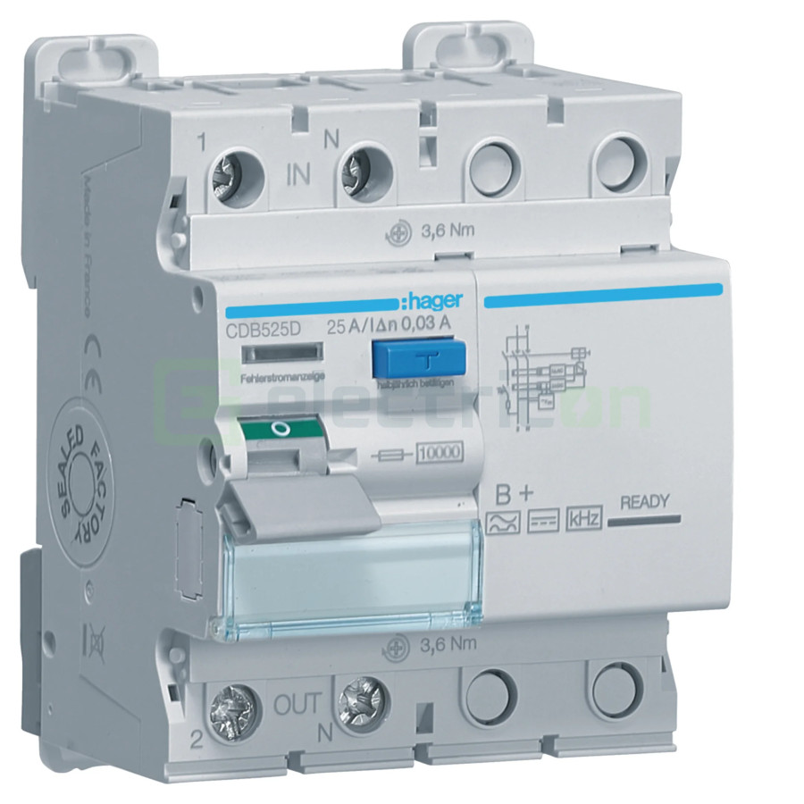 Diferential 25A Hager - CDB525D