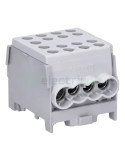 Clemă de derivație Cu-Cu 1P 8 conexiuni (2x35mm² + 6x25mm²) KH, gri - Hager KH35L8
