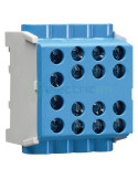 Clemă de derivație Cu-Cu 1P 8 conexiuni (2x35mm² + 6x25mm²) KH, albastru - Hager KH35N8