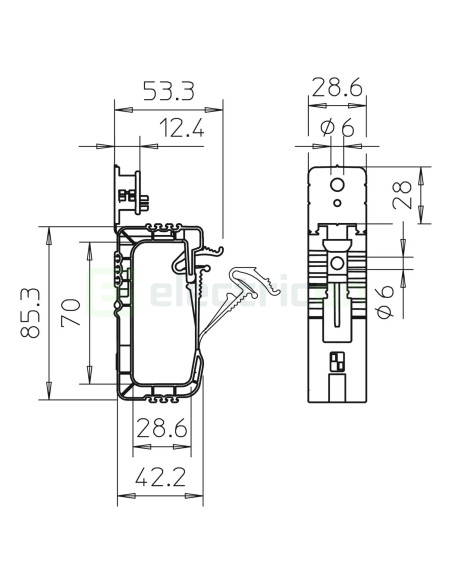 Suport fixare cabluri, grip 20 - Electricon.ro
