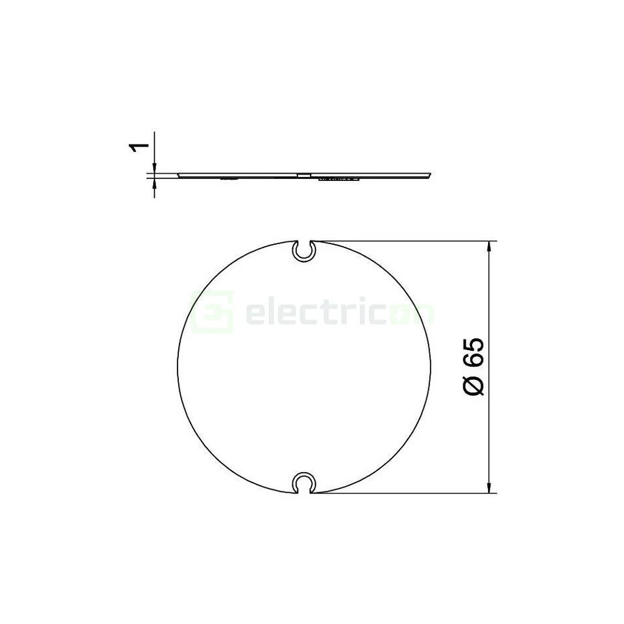 Capac intern pentru doze perete fals, ZH 60-ID, OBO Bettermann 2003848