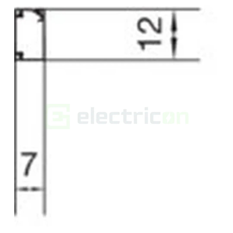Canal cablu rola, 20 metri, 7x12 alb, cu adeziv. Tehaflex, Hager, LFR701209010 - Electricon.ro