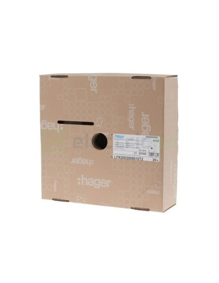 Canal cablu rola, 20 metri, 7x12 alb, cu adeziv. Tehaflex, Hager, LFR701209010 - Electricon.ro
