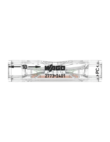 Conector Wago 4mm² Clema imbinare in linie pentru conductori solizi și lițați, 4mm², WAGO 2773-2401 – montaj rapid și sigur în a