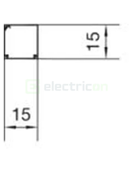 Canal cablu rola, Tehaflex 15x15 RAL9010 - Electricon.ro