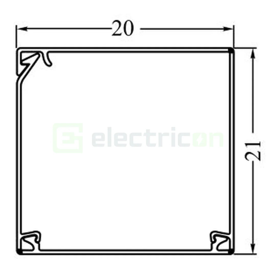 Canal cablu rola, 20 metri, 20x20, alb, Tehaflex, Hager, LFR2002009010T2 - Electricon.ro
