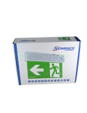 Lampa Exit - Iesire de urgenta - K2 LED 3W 230VAC 8h IP44 cu autotest, Schrack, NLK2U013SC