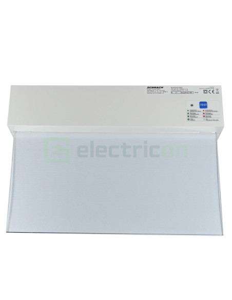 Corp iluminat de sigurață (tip EXIT) K2 LED 3W 230VAC 8h IP44 cu autotest, Schrack, NLK2U013SC