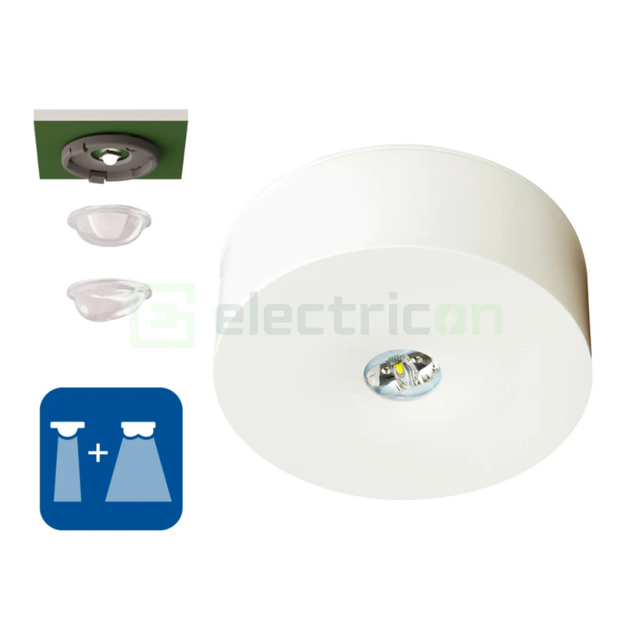 Corp iluminat de siguranta 1x3W ERT-LED 230V radial PT, Schrack, NLILDR029E