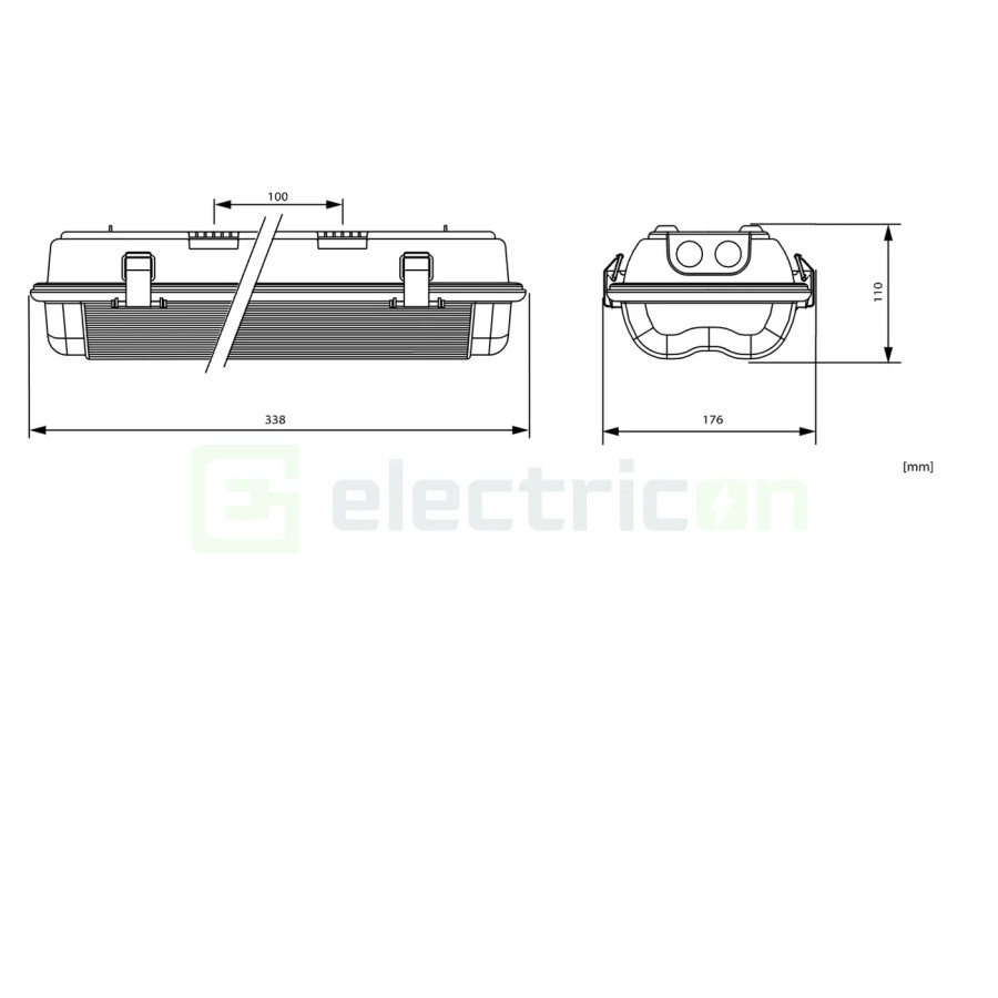 Corp iluminat exterior, zone2/22 LED 1h 230V AC, Schrack, NLEXU011SC