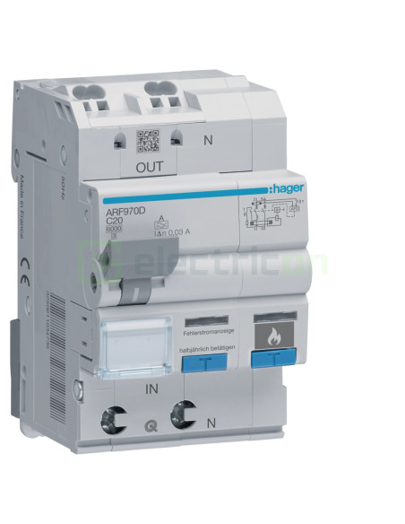 Siguranta RCBO 20A/30mA Hager - ARF970D