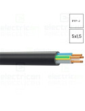 Cablu electric rigid cupru EYY-J 5x1,5 mm²