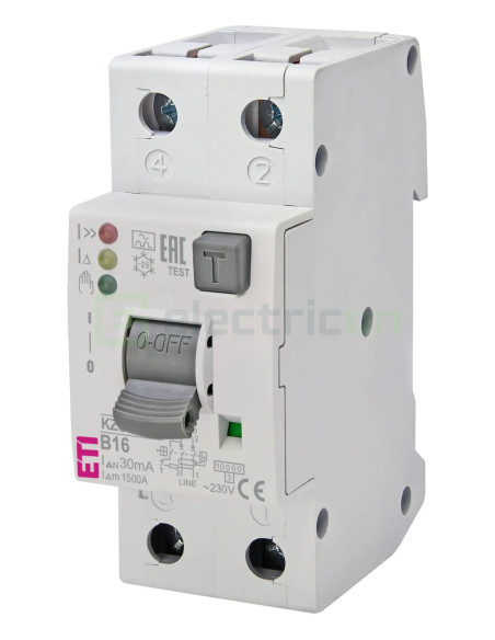 Siguranta RCBO 16A/30mA ETI - 002172406