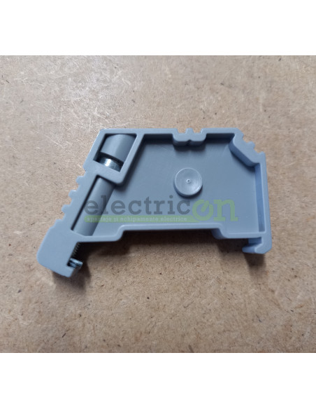 Elem. de fixare şir cleme, montabil cu şurub pt. şine TS 35 - Electricon.ro