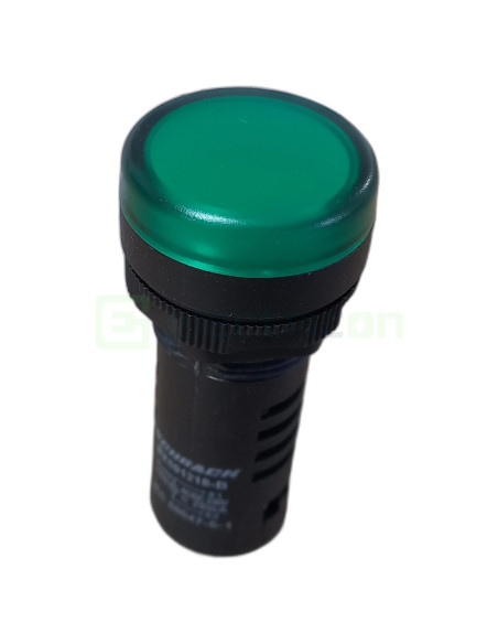 Lampa de semnalizare cu LED, monobloc, 230V-AC/DC, verde