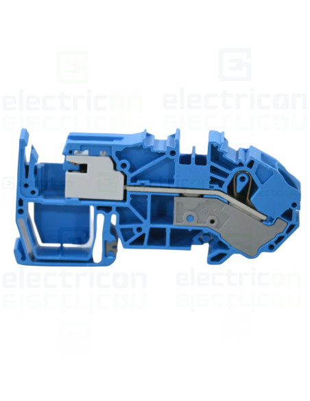 Conector Wago 16 mm² Clema șir, cu deconectare N, 1 conexiune, 16 mm², albastru, Push-in CAGE CLAMP, Wago, 2016-7714 – montaj ra