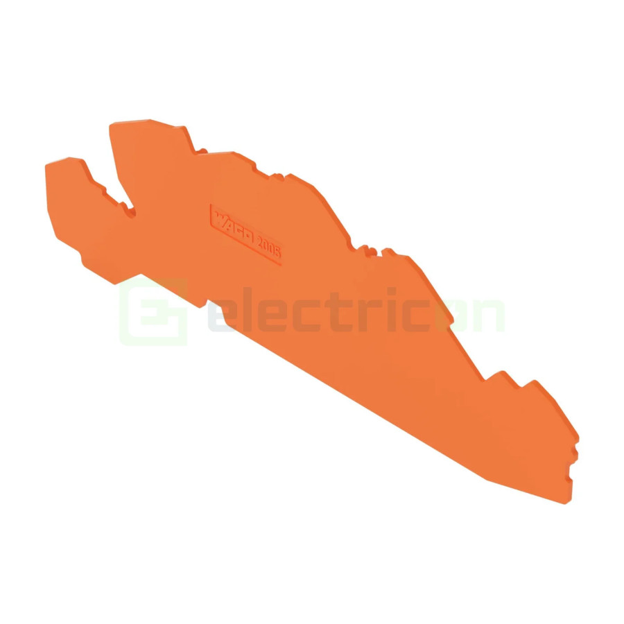 Conector Wago Element terminal pentru cleme sir, portocaliu, grosime 1mm, Wago, 2005-7692 – montaj rapid și sigur în aplicații e