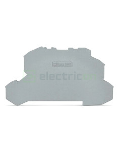 Conector Wago Element terminal pentru cleme sir, gri, grosime 1mm, Wago, 2002-2691 – montaj rapid și sigur în aplicații electric