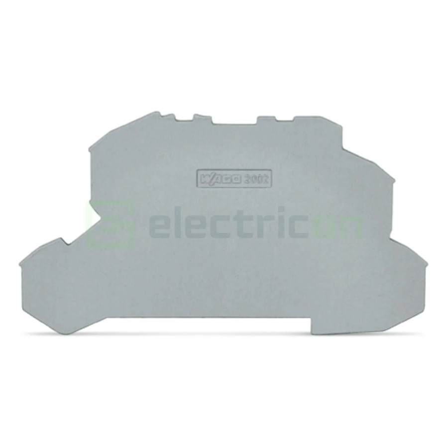Conector Wago Element terminal pentru cleme sir, gri, grosime 1mm, Wago, 2002-2691 – montaj rapid și sigur în aplicații electric